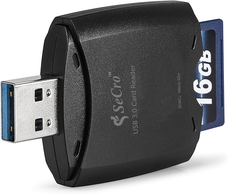 SeCro USB 3.0 Super Speed Multi Function Card Reader (Black)