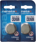 Renata 2450N Cr 2450 3V Swiss Made Lithium Battery Coin Cell (Silver) Blister Pack of 2 Pieces
