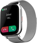 ZEBRONICS ZEB-FIT7220CH Bluetooth Smart Watch,4.4cm (1.75") Full Touch Curved Screen, Metal Body & Metal Strap,7 Days Data...
