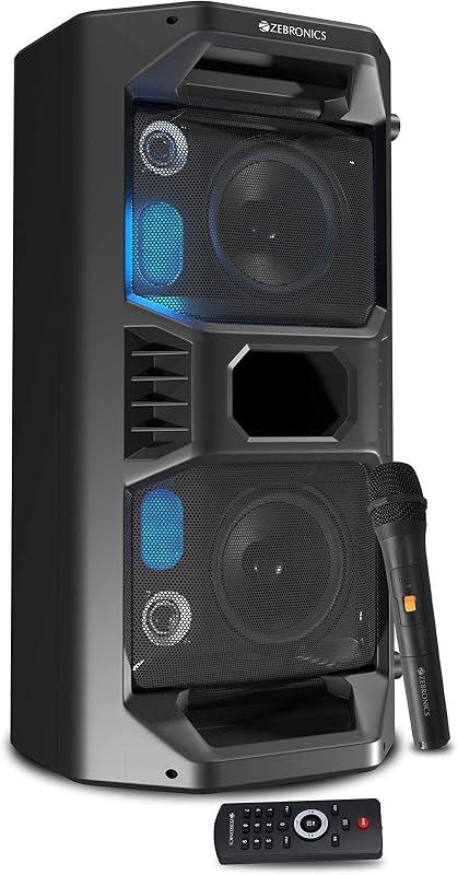 Zebronics Zeb-Space Deck PRO Wireless Bluetooth 40W Boombox Party Portable Speaker Supporting LED Display, RGB Lights, US...