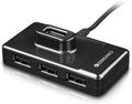ZEBRONICS Zeb-100HB 4 Ports USB Hub for Laptop, PC Computers, Plug & Play, Backward Compatible - Black