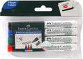 Faber-Castell Whiteboard Bold Marker - Pack of 4 (Assorted)