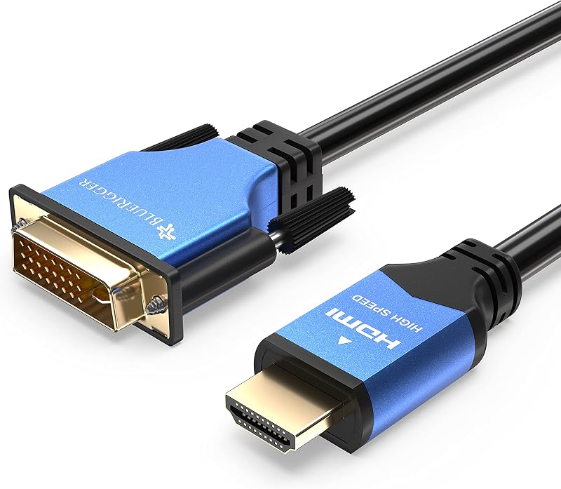 BlueRigger High Speed HDMI to DVI Adapter Cable (3 Feet / 0.9 Meter)