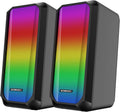 ZEBRONICS Zeb-Fame 1 USB Powered 2.0 Speaker with 10W RMS Output, 7 RGB Modes, LED Control Switch, Volume Control, 3.5mm I...