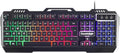 Cosmic Byte CB-GK-05 Titan Wired Gaming Keyboard with Aluminum Body, Rainbow Backlit Keycaps, Braided Cable (Black)