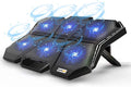 Cosmic Byte Meteoroid Laptop Cooling Pad with 6 Fan Upto 17 inch laptops (Black/Blue)