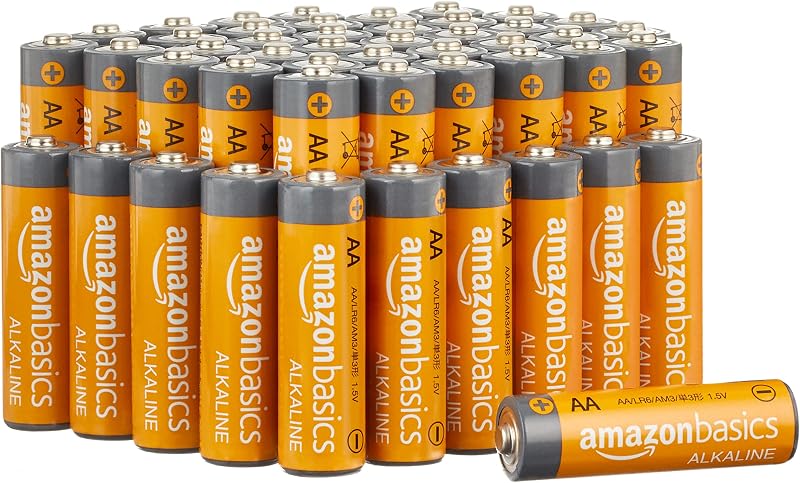 AmazonBasics AA Performance Alkaline Non-Rechargeable Batteries (48 Count) - Appearance May Vary