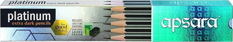 Apsara Platinum Extra Dark Pencils - Pack of 10