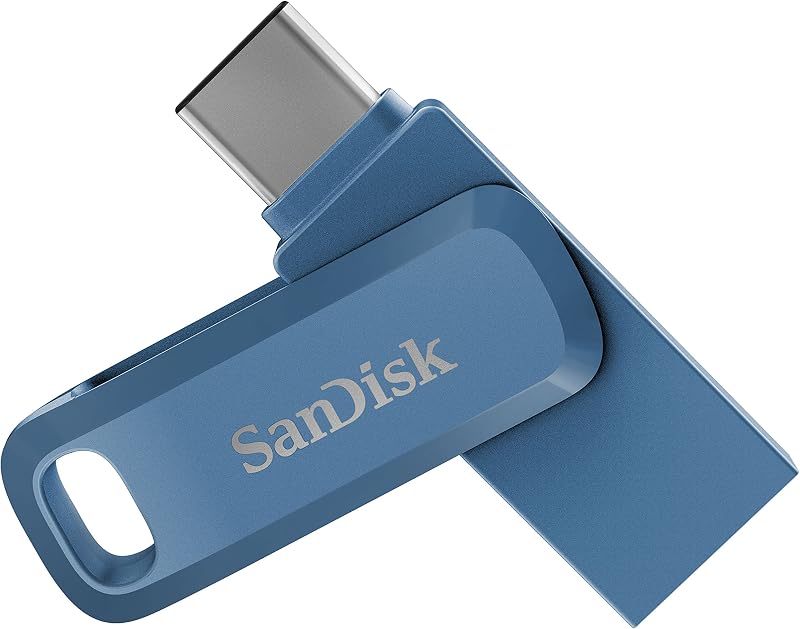 SanDisk Ultra Dual Drive Go USB Type C Pendrive for Mobile, Navy Blue, 32GB, 5Y Warranty