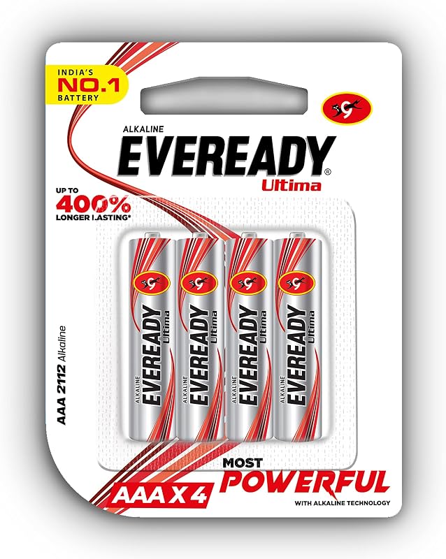 Eveready Ultima Alkaline AAA Battery - 4 Pcs