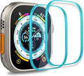 newtechno Tempered Glass Screen Protector designed for Apple Watch Ultra (49mm), 2 Pack
