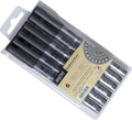 BRUSTRO Technical Pen Black Set of 6.