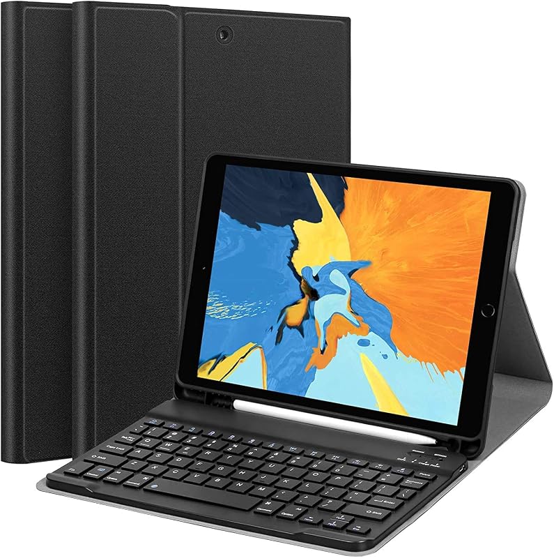 ABOUTTHEFIT iPad 10.2 9th 8th 7th Generation Keyboard Case - Smart Case with Wireless Keyboard Tablet Detachable Bluetooth...