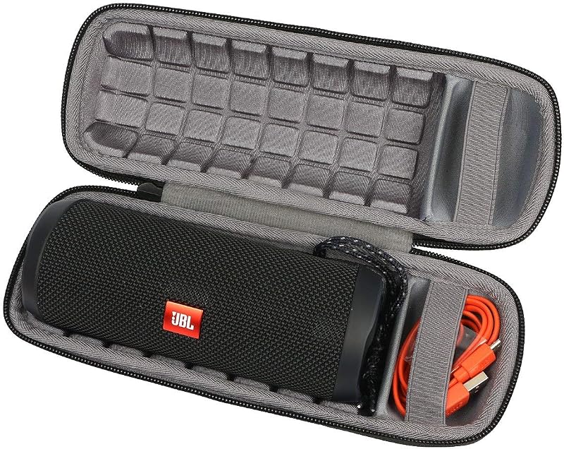 M.G.R.J® Portable Carrying Hard Case Cover for JBL Flip 6 / Flip 5 / Flip 4 / Flip 3 / Flip Essential (Hard|EVA|Black)
