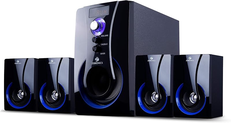 Zebronics ZEB-BT3490RUCF Wireless Bluetooth Multimedia Speaker With Supporting SD Card, USB, AUX, FM & Remote Control. (50...