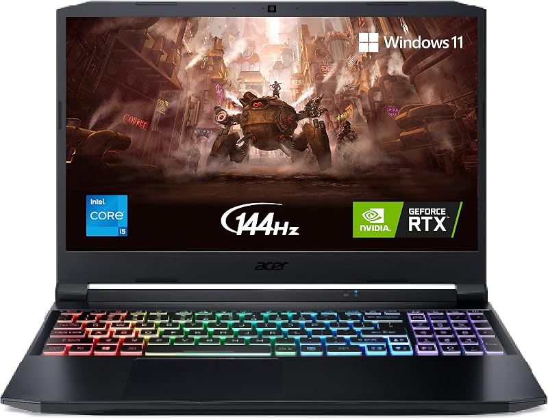 Acer Nitro 5 Gaming Laptop Intel Core i5-11400H 11th Gen Processor (16GB/512GB SSD/NVIDIA GeForce GTX 1650 4GB GDDR6 Graph...