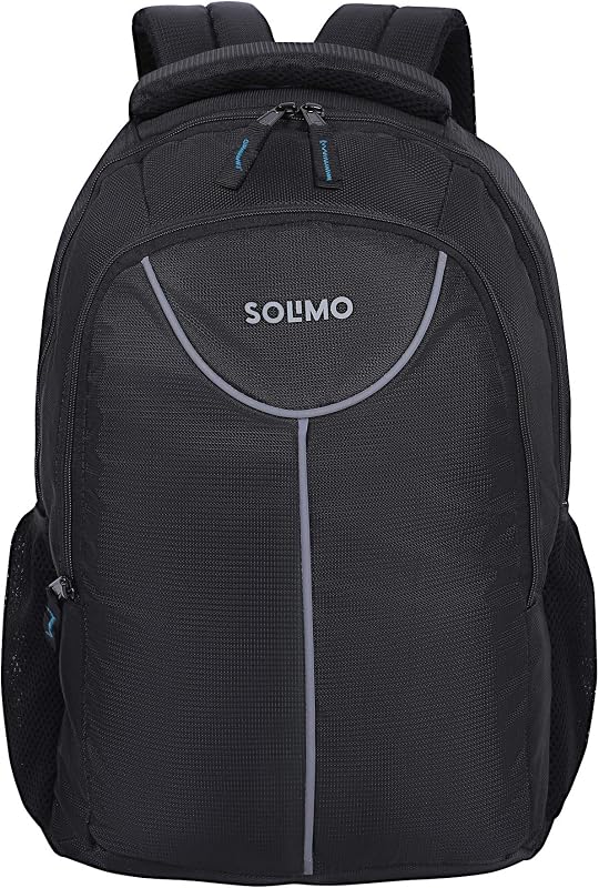 Amazon Brand - Solimo Laptop Backpack for 15.6-inch Laptops (27 litres, Black)