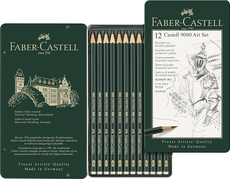 Faber-Castell Castell 9000 Pencil Set - Pack of 12