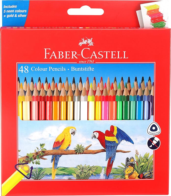 Faber-Castell 48 Triangular Colour Pencils