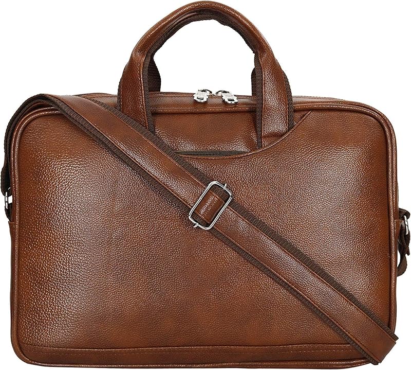 Storite PU Leather 14 inch Laptop Messenger Organizer Bag/Shoulder Sling Office Business Professional Travel Messenger Bag...