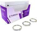 Turron Both sides Ruled Index Flash Cards Tray - 200 GSM, 150 Cards, 3x5 inch, White - with Free Binder Rings for Short No...