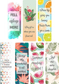 Sangra Printed Bookmarks of Synthetic Paper | Book Lovers Gift | Gift for Readers| Pack of 21