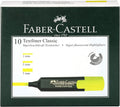 Faber-Castell Chisel Textliner - Pack of 10 (Yellow)