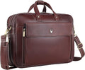 WildHorn Leather 15 inch Laptop Messenger Bag for Men I Padded Laptop Compartment I Carry Handles with Adjustable Strap I ...