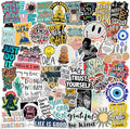 Junkyard Quotations Vinyl Stickers for laptops Scrapbook and Decorating Other Gadgets (Pack of 50)